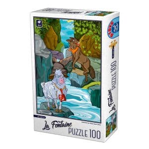 Puzzle - La Fontaine - Lupul şi Mielul - 100 Piese-0