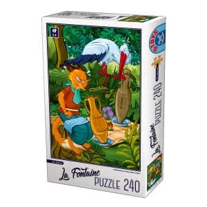 Puzzle - La Fontaine - Vulpea şi Barza - 240 Piese-0