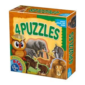 4 Puzzles - Animale Sălbatice-0