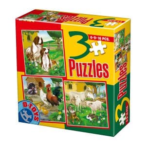 3 Puzzles - Animale Domestice - 1-0