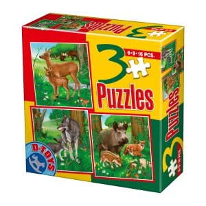 3 Puzzles - Animale Domestice - 3-0