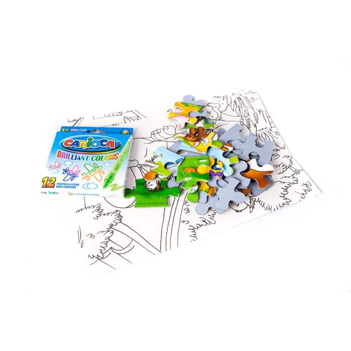 Puzzle Animale - Color Me - 24 Piese - 2-20979