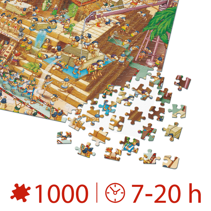 Puzzle adulți 1000 piese Cartoon Collection - Egyptian Pyramid -34589