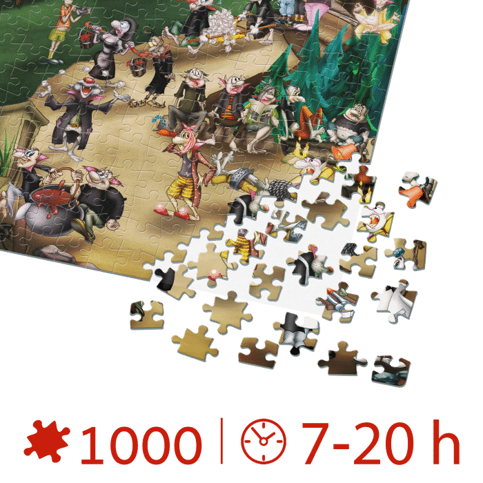Puzzle adulți 1000 piese Cartoon Collection - Dracula -34443
