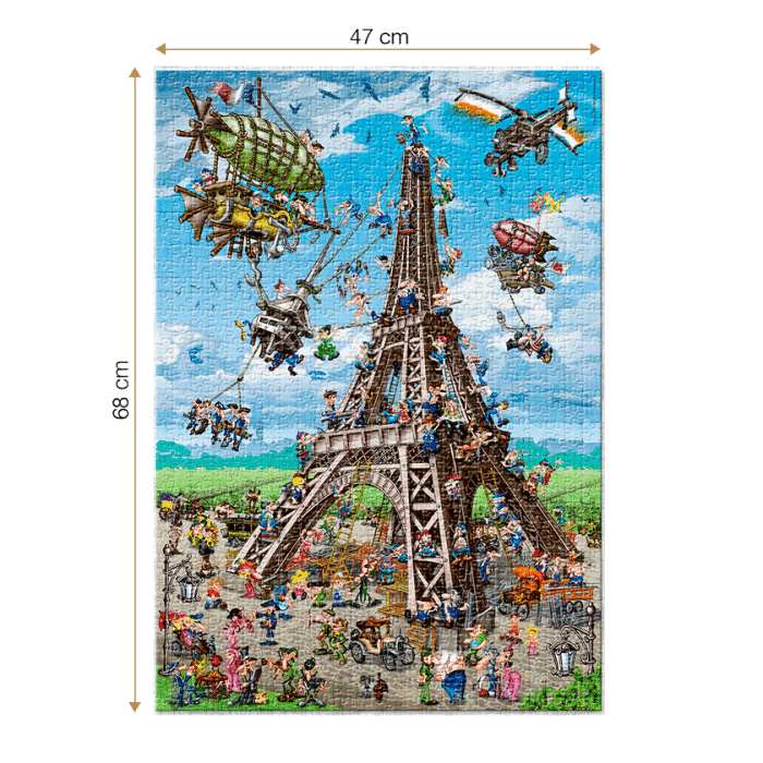 Puzzle adulți 1000 piese Cartoon Collection - Eiffel Tower-35222