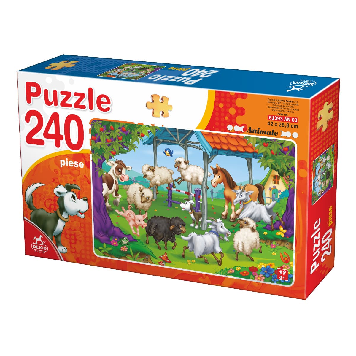 Puzzle Scenă cu animale domestice – Puzzle copii, 240 piese Puzzle Copii peste 100 Piese