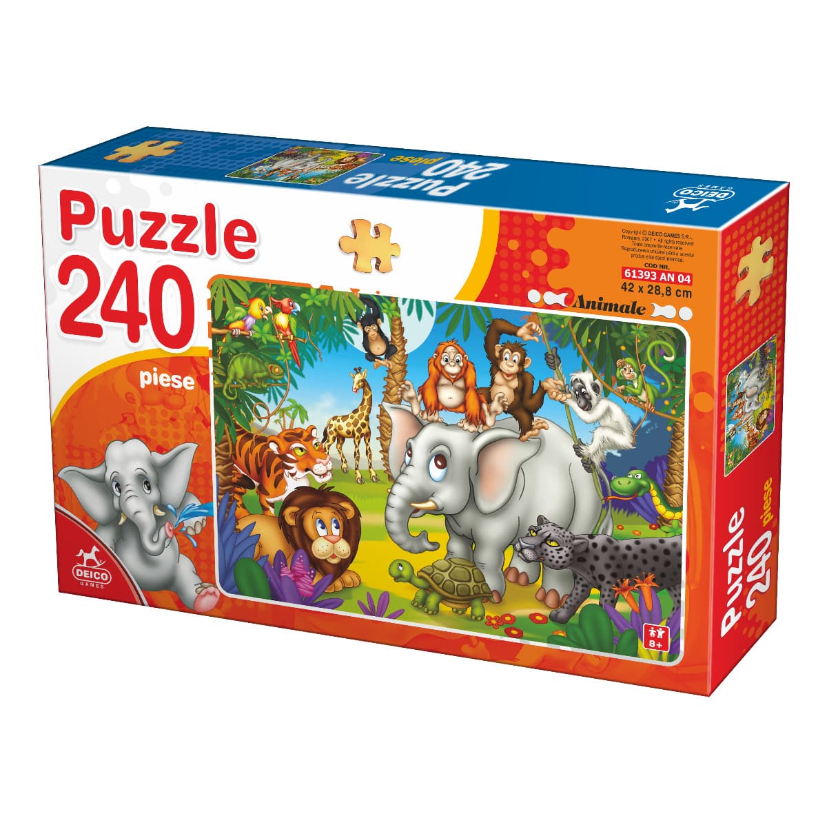 Puzzle Scenă cu animale sălbatice – Puzzle copii, 240 piese Puzzle Copii peste 100 Piese