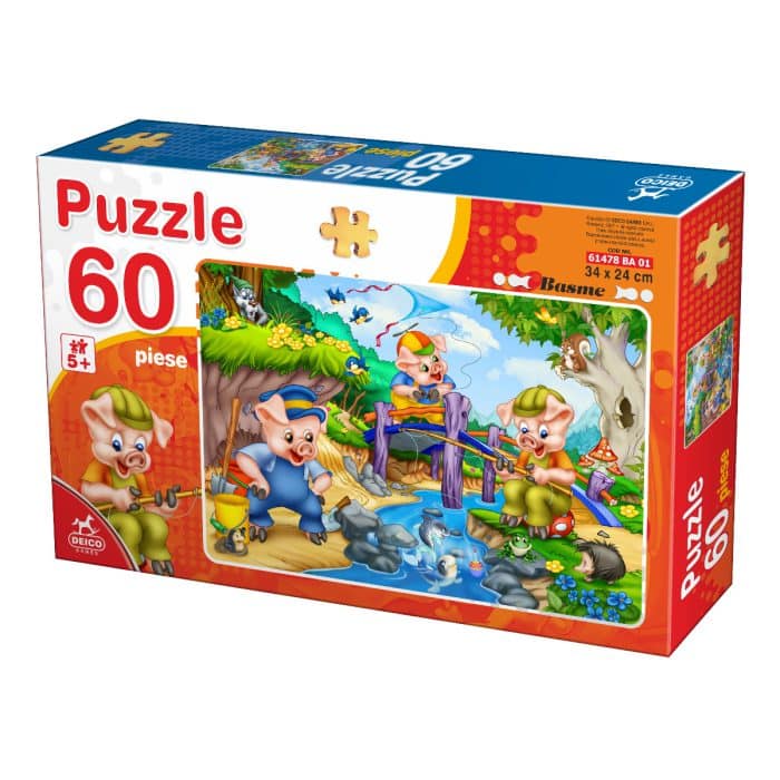 Puzzle - Basme - 60 Piese - 1-0