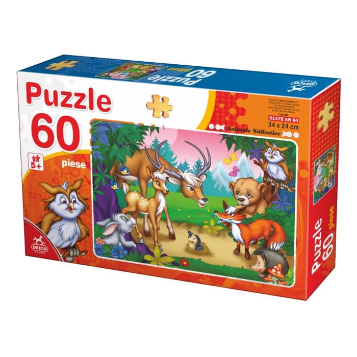 Puzzle - Animale - 60 Piese - 4-0
