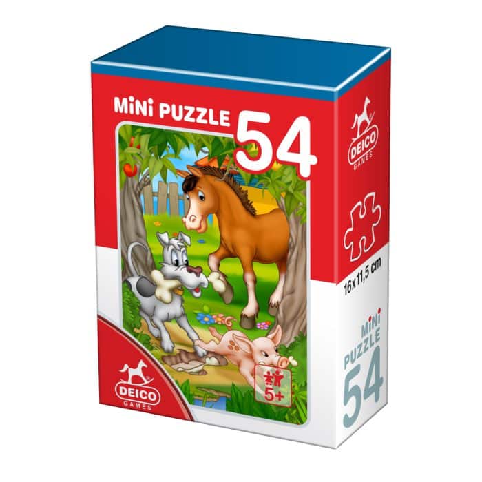 Mini Puzzle - Animale - 54 Piese - 3-0