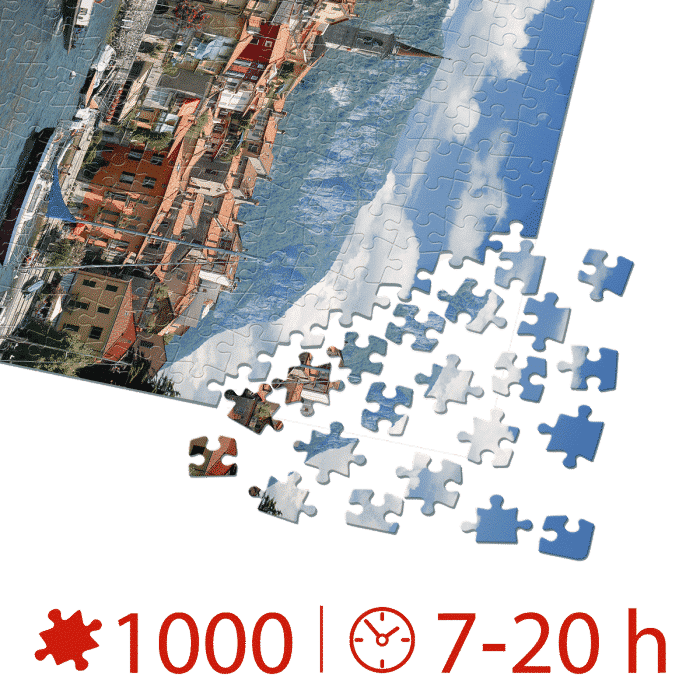 Puzzle adulți 1000 piese Peisaje de zi - Lacul Como, Italia-35517