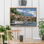Puzzle adulți 1000 piese Peisaje de zi - Lacul Como, Italia-35521