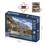 Puzzle adulți 1000 piese Peisaje de zi - Lacul Como, Italia-0