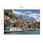 Puzzle adulți 1000 piese Peisaje de zi - Lacul Como, Italia-35520