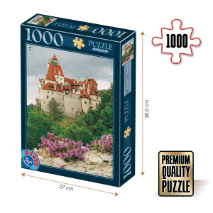 Puzzle 1000 piese - Imagini din România - Castelul Bran ziua -0