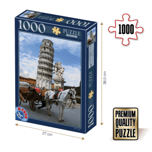 Puzzle adulți 1000 piese Locuri Celebre - Turnul din Pisa-0