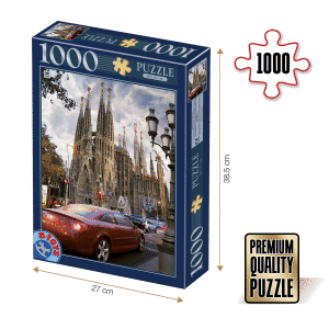 Puzzle adulți 1000 piese Locuri Celebre - Sagrada Familia-0