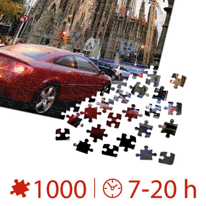Puzzle adulți 1000 piese Locuri Celebre - Sagrada Familia-35427