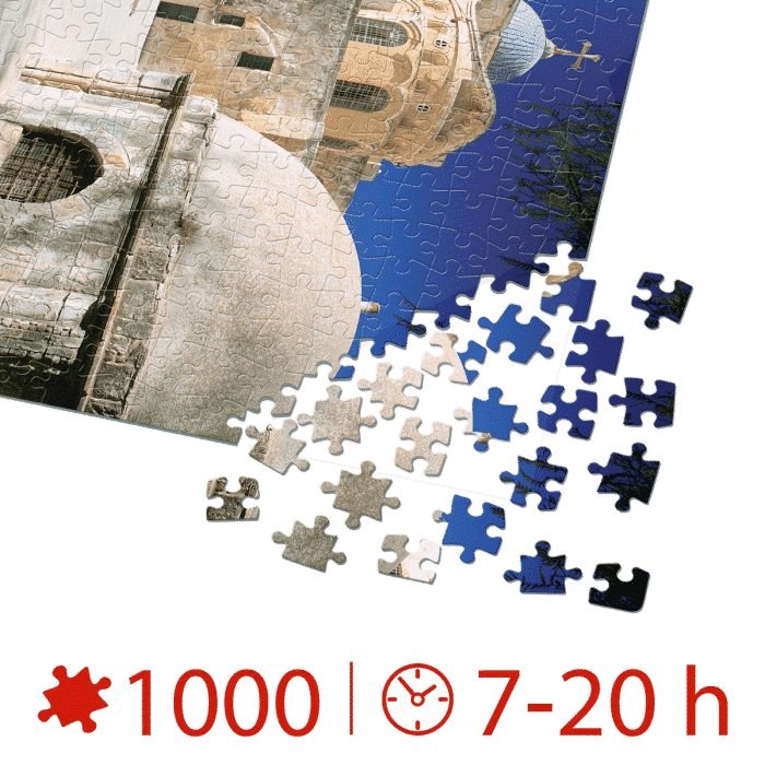 Puzzle adulți 1000 piese Locuri Celebre - Biserica Sfântului Mormânt, Ierusalim-35493