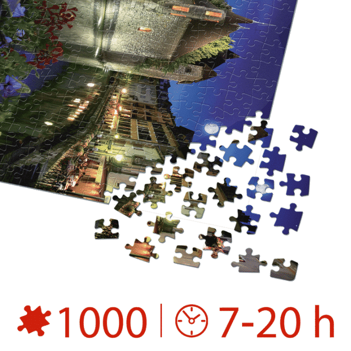 Puzzle adulți 1000 piese Peisaje de Noapte - Annecy, Franța-35267