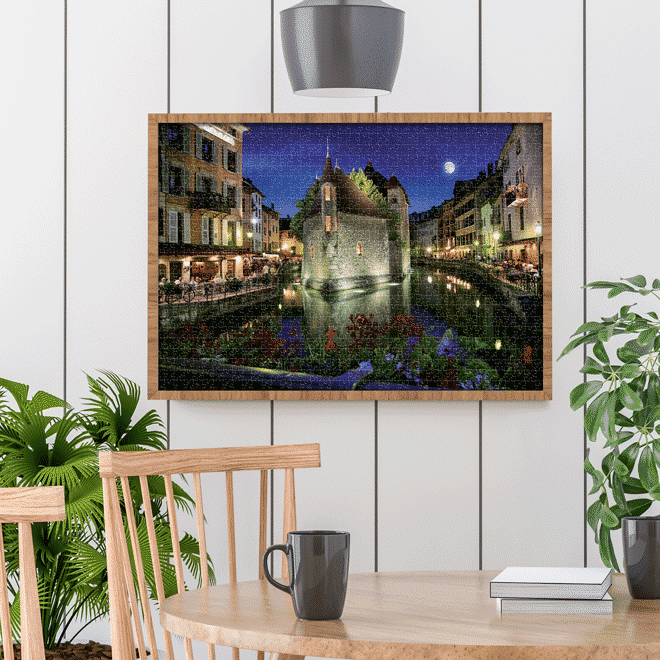Puzzle adulți 1000 piese Peisaje de Noapte - Annecy, Franța-35271