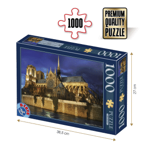 Puzzle adulți 1000 piese Peisaje de Noapte - Notre Dame-0