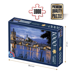 Puzzle adulți 1000 piese Peisaje de Noapte - Praga -0