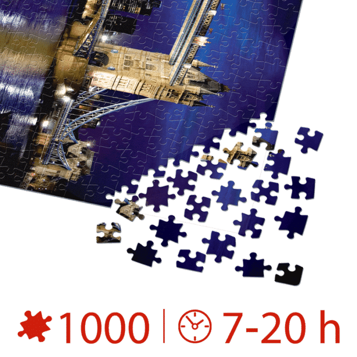 Puzzle adulți 1000 piese Discover Europe - Tower Bridge-35339