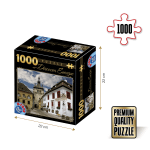 Puzzle adulți 1000 piese Discover Europe - Sighișoara, Romania-0