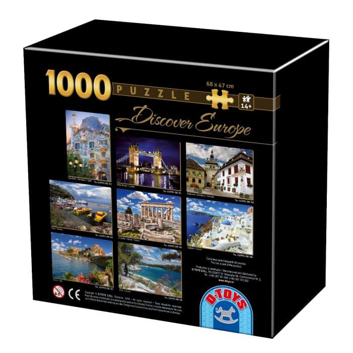 Puzzle adulți 1000 piese Discover Europe - Casa Batlló, Barcelona-25784