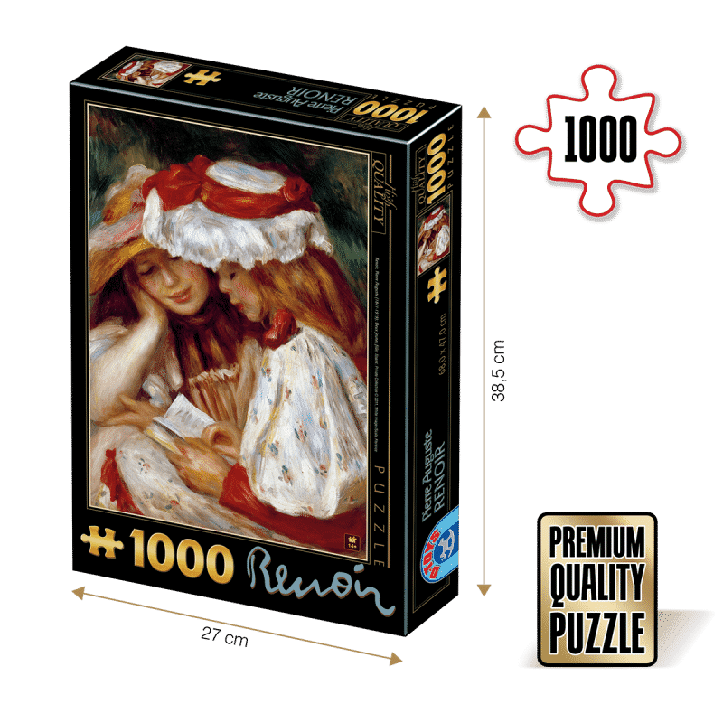 Puzzle adulti 1000 piese Pierre-Auguste Renoir - Two Girls Reading-0