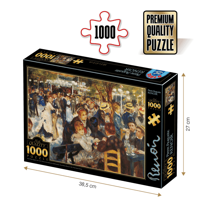 Puzzle adulti 1000 piese Pierre-Auguste Renoir - Dance at Le Moulin de la Galette-0