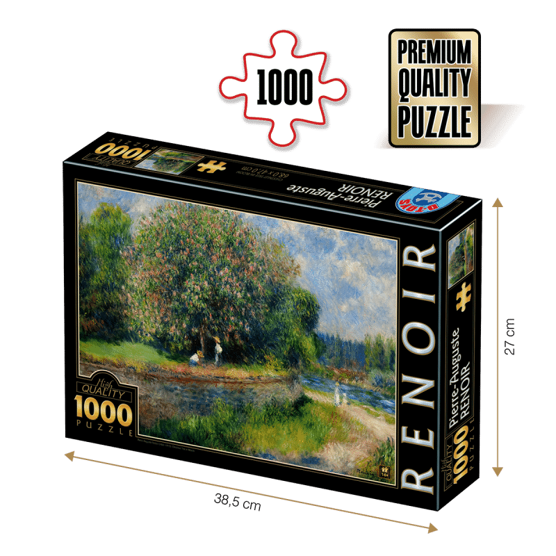 Puzzle adulti 1000 piese Pierre-Auguste Renoir - Chestnut Tree in Bloom-0