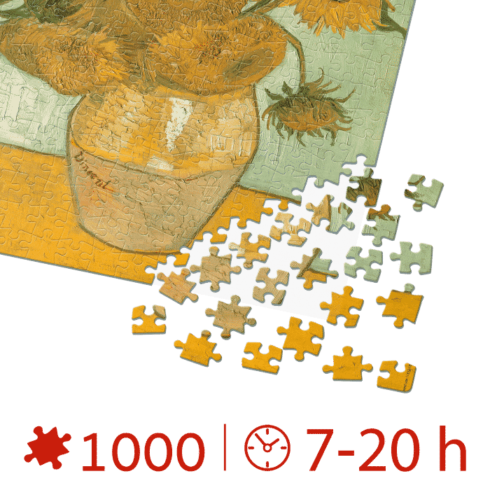 Puzzle adulți Vincent van Gogh - Sunflowers/Floarea-soarelui - 1000 Piese-34237