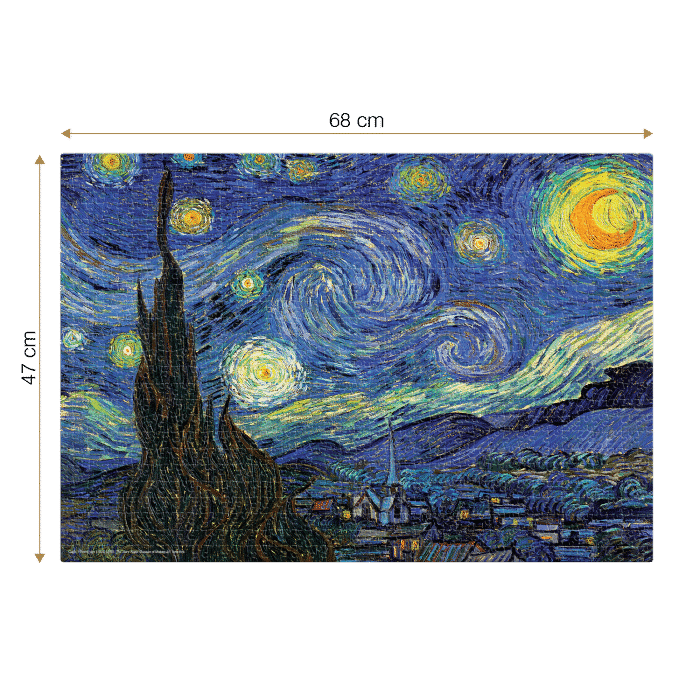 Puzzle adulți Vincent van Gogh - The Starry Night/Noapte înstelată - 1000 Piese-34354