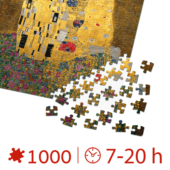 Puzzle adulti 1000 piese Gustav Klimt - The Kiss/Sarutul -34901