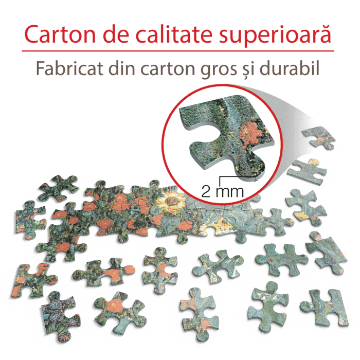 Puzzle adulți 1000 piese Gustav Klimt - Farm Garden with Sunflowers -34723