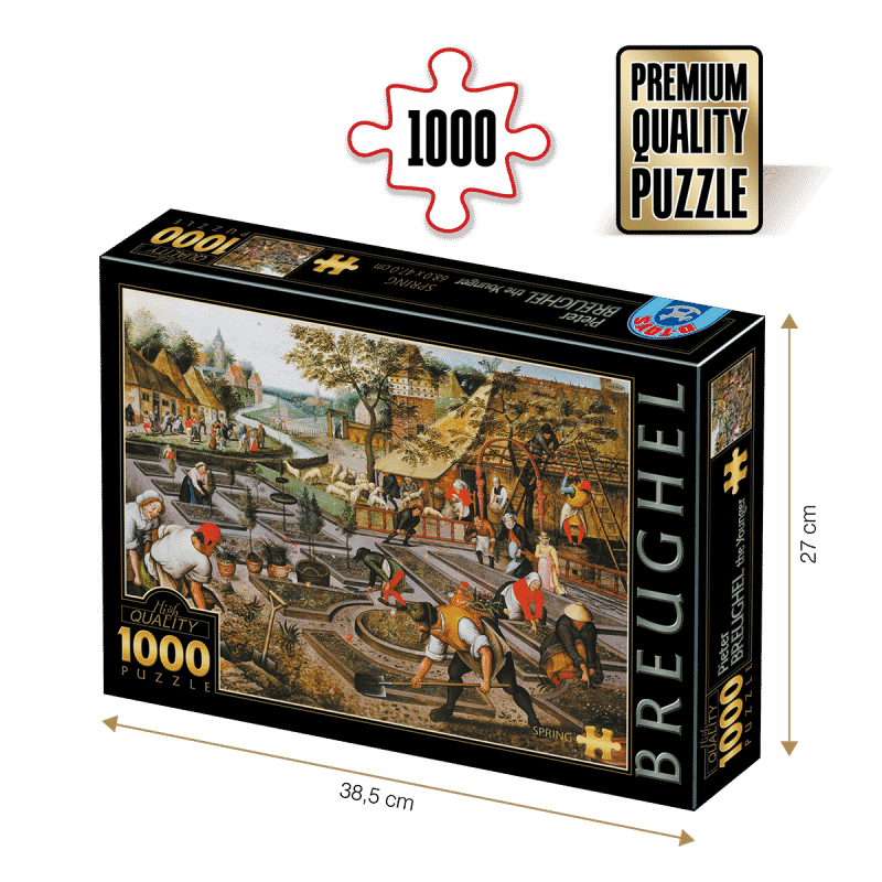 Puzzle adulți 1000 Piese Pieter Breughel cel Tânăr - Spring /Primăvara-0