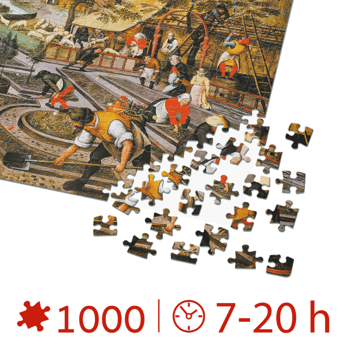 Puzzle adulți 1000 Piese Pieter Breughel cel Tânăr - Spring /Primăvara-34485