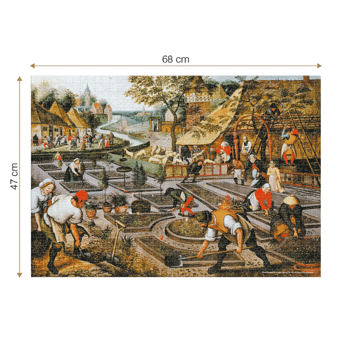 Puzzle adulți 1000 Piese Pieter Breughel cel Tânăr - Spring /Primăvara-34488