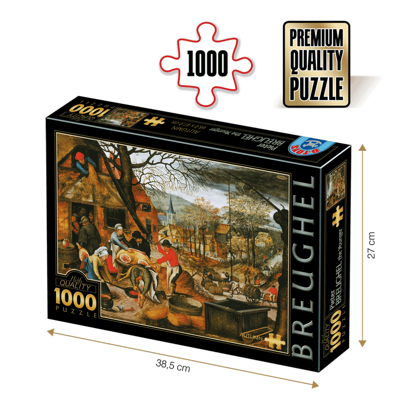 Puzzle adulți 1000 Piese Pieter Breughel cel Tânăr - Autumn/Toamna -0