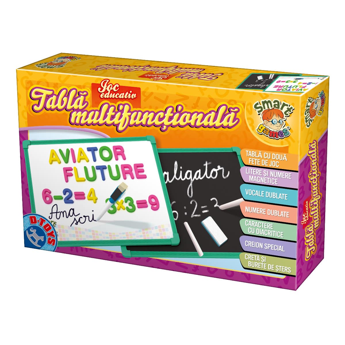 Joc Educativ - Tabla Multifunctionala Educativa Cu Numere Si Alfabet