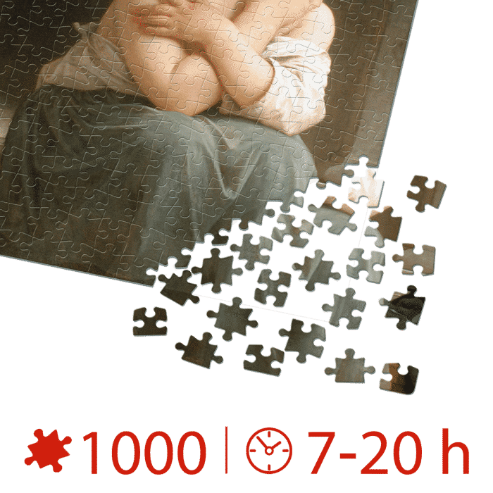 Mini puzzle 1000 piese W. A. Bouguereau - The Chilly-35585