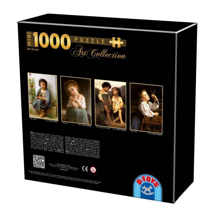 Mini puzzle 1000 piese W. A. Bouguereau - The Little Knitter-25880