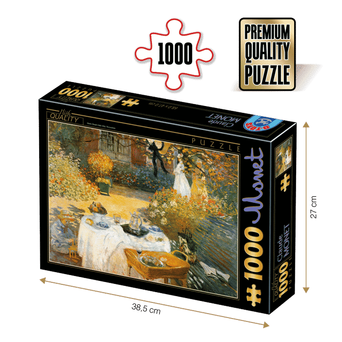 Puzzle adulti 1000 piese Claude Monet -The Lunch/Prânzul-0