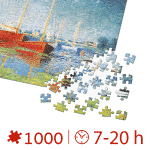 Puzzle adulti 1000 piese Claude Monet - Red Boats at Argenteuil-34877