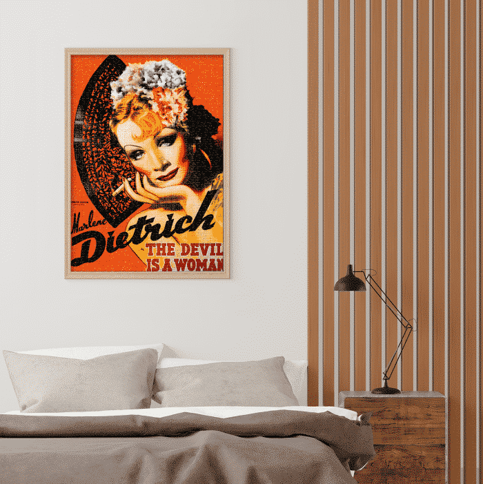 Puzzle adulți 1000 piese Vintage Posters - Marlene Dietrich, The Devil is a Woman -34959