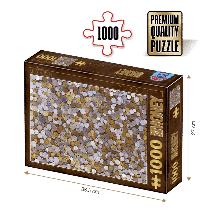 Puzzle adulți 1000 piese Vintage Posters - Coins-0