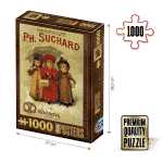 Puzzle adulți 1000 piese Vintage Posters - Chocolat Ph. Suchard-0