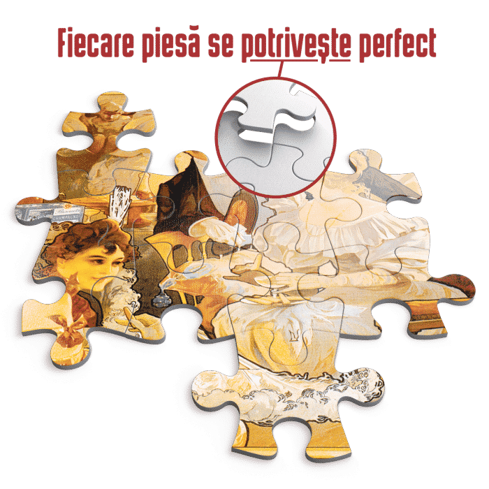 Puzzle adulți 1000 piese Vintage Posters - Biscuits Champagne Lefèvre-Utile-34938